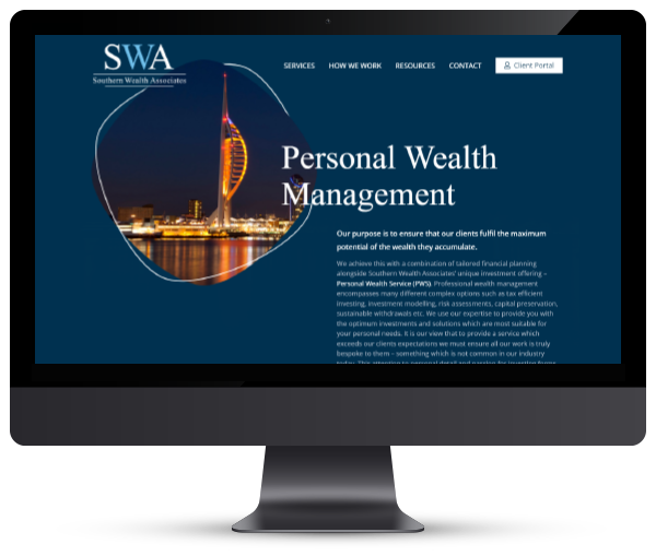 Southern Wealth Management Fareham Personal Financial Advice Wealth Management Website Webdesign Hampshire